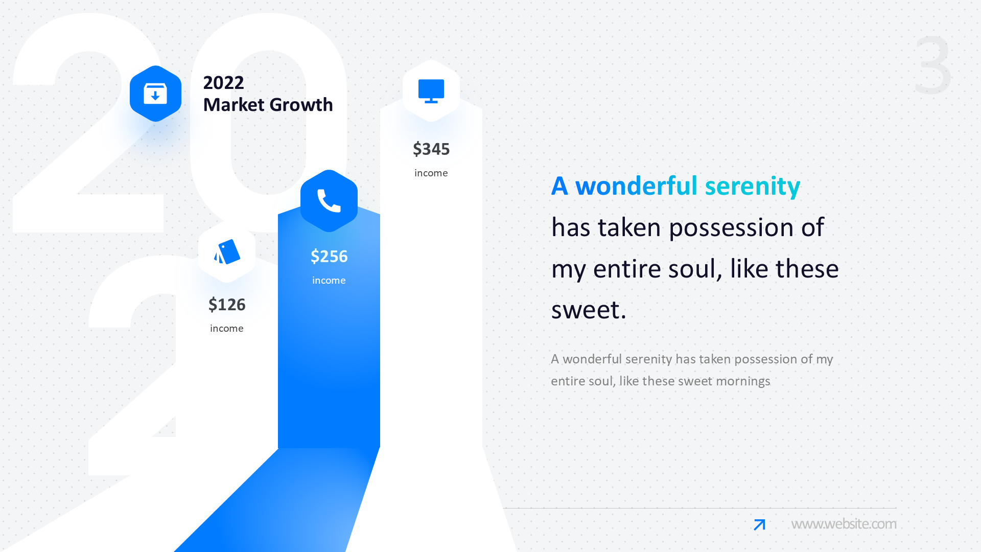 Market Growth - Light slide 3